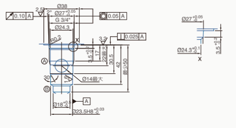 V6076成形孔